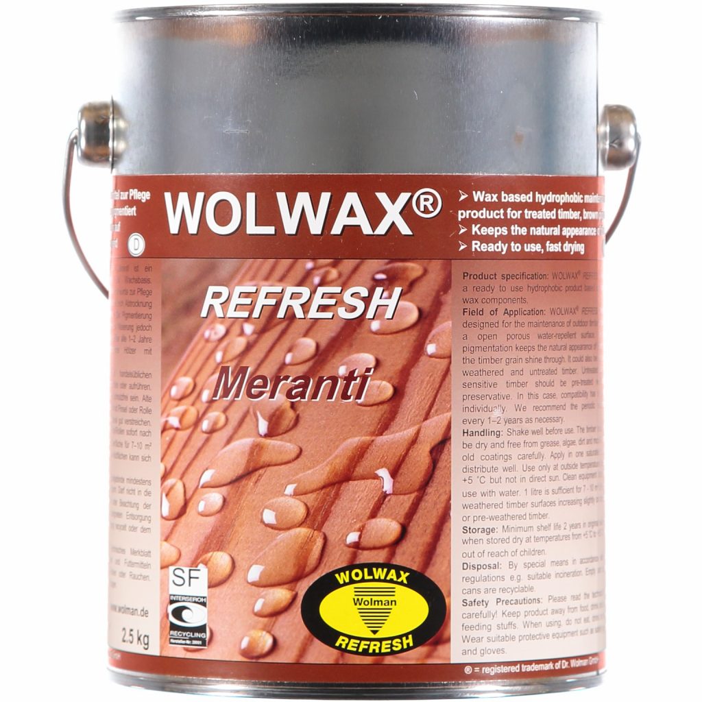 Drömprodukten: Träolja Meranti Wolwax 2,5l